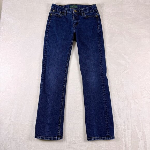 Ralph Lauren Classic Straight Jeans Dark Wash Women's Size 4 Vintage 90s - Picture 1 of 7